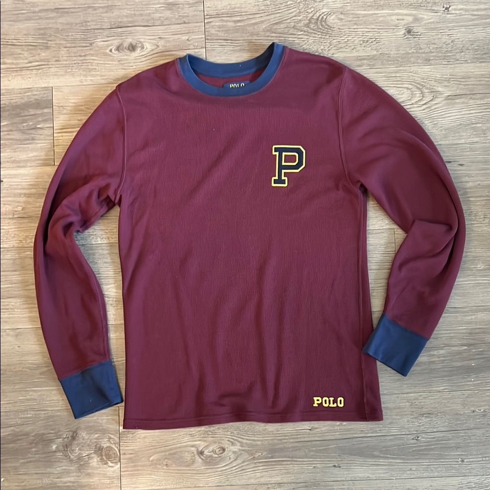 Polo by Ralph Lauren Burgundy with Navy Accents